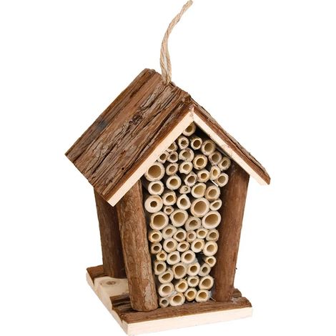 Hotel de insectos karlie insect hotel madera natural compartimentos múltiples