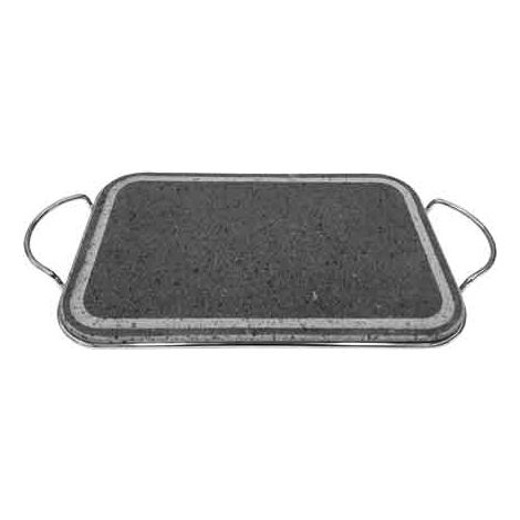 PLAQUE EN PIERRE LAVIQUE AVEC CADRE RECTANGULAIRE 35x22x1,5 cm
