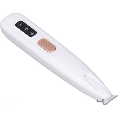 Tondeuse électrique, fonctionnement silencieux, outil de toilettage des oreilles, des yeux et des pattes d\'animaux avec lumière LED (1/4)