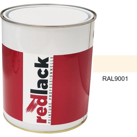 Dose 3L Lack Mehrzweckfarbe – RAL 9001 – Cremeweiß – Seidenmatt – für verschiedene Oberflächen – Redlack