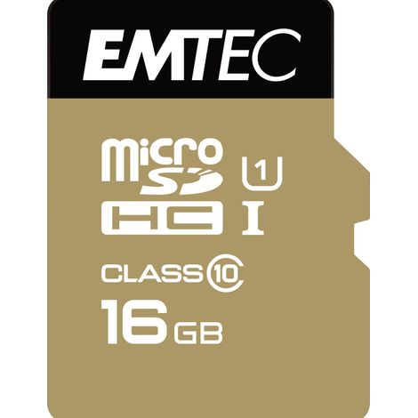 MicroSDHC 16GB Cl10 EliteGold EMTEC