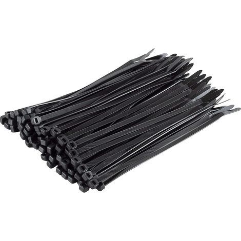 Packung mit 100 Kabelbindern, schwarz, 200 x 4,8 mm (1/4)