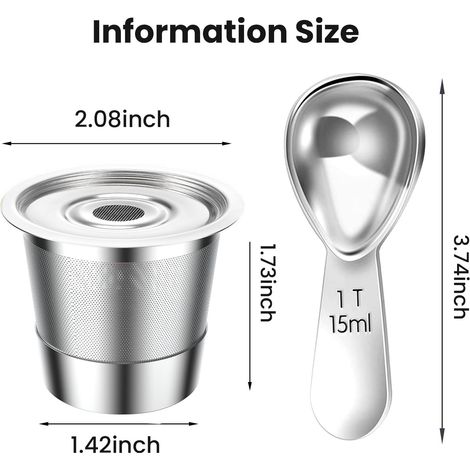 Wiederverwendbare Kaffeekapselfilter für Keurig 1.0 Einzelportions-Kaffeemaschinen, universelle, nachfüllbare und wiederverwendbare Filter, 4er-Packung.