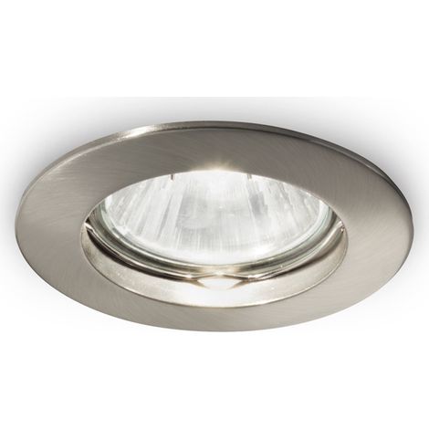 JAZZ FARETTO DA INCASSO NICKEL 1 LUCE ATTACCO GU10 D.7,3CM (1/2)