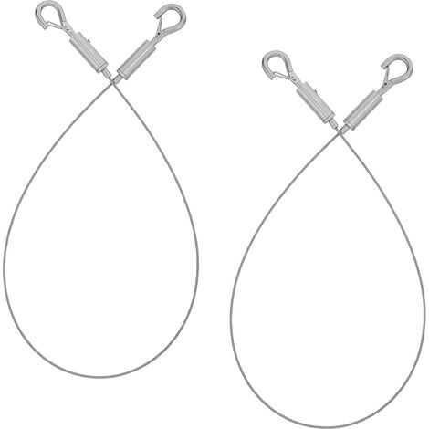 ibasenice Lot de 2 fils suspension robustes en acier inoxydable pour (1/5)