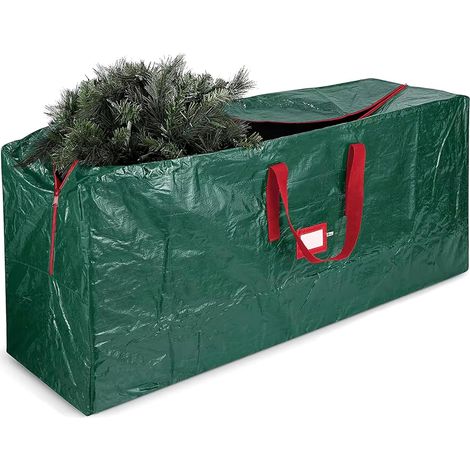 Borsa per riporre l'albero di Natale – Adatta ad alberi artificiali fino a 2,3 metri di altezza – Maniglie rinforzate e resistenti, doppia cerniera – Ampia borsa per albero di Natale (1/5)