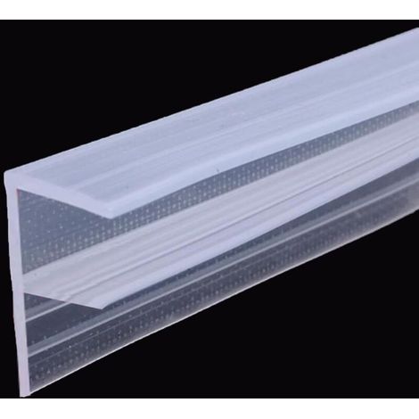 Joint de douche - 200 cm - Pour porte de douche de 6/8/10/12 mm - En caoutchouc - Déflecteur d\'eau - Pour porte de douche - Joint de douche (pour épaisseur de verre de 8 mm, F)