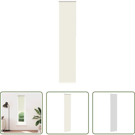 Store occultant - Store enrouleur occultant blanc cassé 45x210cm largeur du tissu (1/5)
