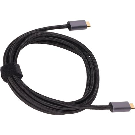 Câble d'extension USB-C 3.2 100 W 20 Gbit/s 8K 60 Hz, adaptateur mâle-mâle, pour bureau et apprentissage, 200 cm (1/5)