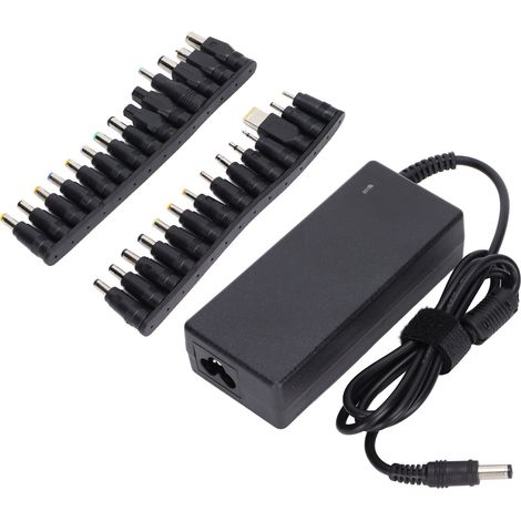 Adaptateur secteur universel 65 W pour ordinateur portable, avec 28 adaptateurs secteur et prise européenne.