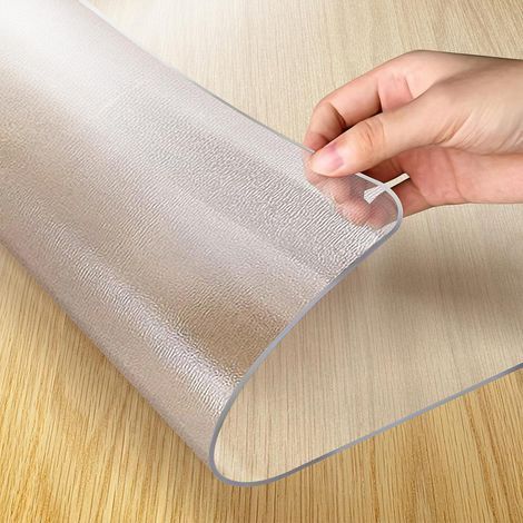 Protecteur De Table - Film Transparent En Polycarbonate Thermoformé - Pour Tables Rondes Et Rectangulaires - 1 Pièce
