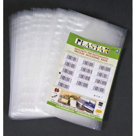 Buste Goffrate 15X25 Cm Per Sottovuoto 25 Pz - 40 Cf