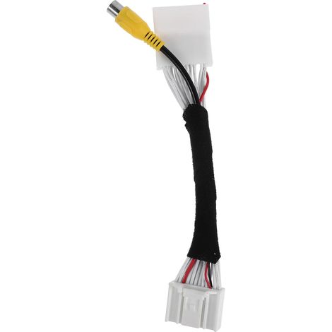 Faisceau de câbles adaptateur pour caméra de recul de voiture - Faisceau de câbles 24 pour autoradio compatible - Câble adaptateur RCA pour caméra de recul automatique (1/5)