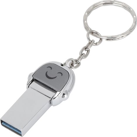 Clé USB 3.0 Type-C haute vitesse Mini clé USB pour ordinateur, téléphone portable, tablette, imprimante, double usage - Écouteurs - Smile 32 Go - 3.0 (1/5)