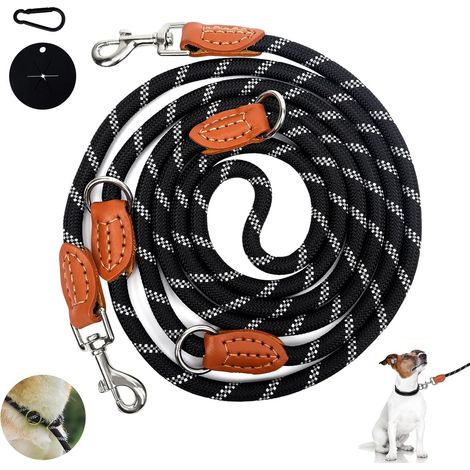 Doppelleine für Hunde, 2 m – verstellbar, robust und langlebig (1/2)