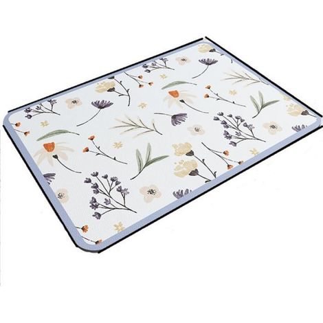 Tapis de Vidange - Silicone Alimentaire Sans BPA - Pente d'Écoulement Optimisée - Pour Robinet de Cuisine - 50 x 60 cm - Violet - 1 Pièce (1/4)