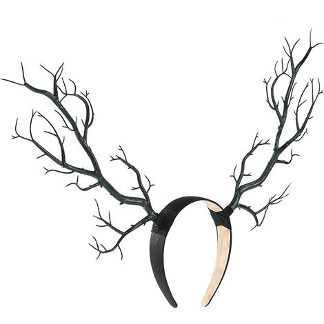 Halloween branch headband, forest-themed coral branch headband, Christmas hair accessory, photography prop, Gothic style headband (1/5)