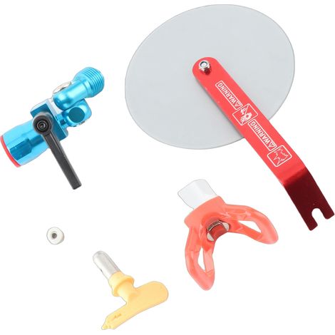 Outil de guidage de pulvérisation universel 7/8 po pour pulvérisateur de peinture sans air Wagner avec déflecteur anti-éclaboussures, buse 517 et joint de buse (1/2)