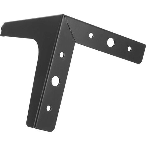 Pieds de meubles robustes en fer forgé noir, compatibles avec les canapés et les armoires, design moderne et minimaliste réglable. (1/5)