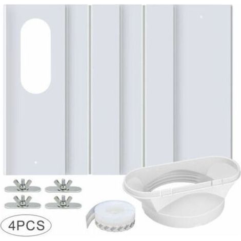 Tragbares Klimaanlagen-Fensterset – Verstärkte PVC-Platte – Verstellbar von 43 bis 140 cm – Inklusive Dichtung – Schnelle Montage – Enlenk (1/4)