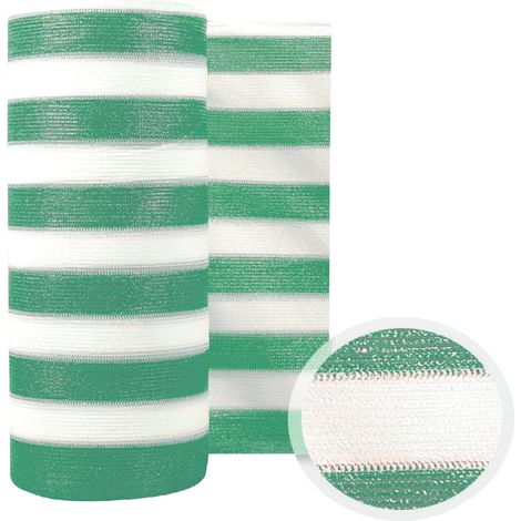 STI Rete Barrè Telo Ombra bianco/verde frangisole frangivista 85gr recinzione H 100 x50m