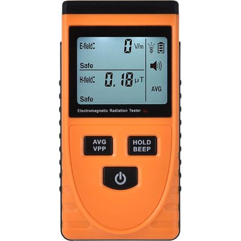 Digitaler Tester – Detektor für elektromagnetische Strahlung, tragbares Dosimetermessgerät mit LCD-Display, radioaktiver Detektor für elektromagnetische Strahlung im Heimbüro