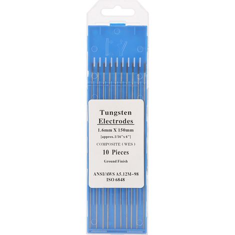 10 électrodes tungstène violettes TIG 1,6x150mm, pointe composite, baguette de soudure, lot de 10 pièces (1/5)