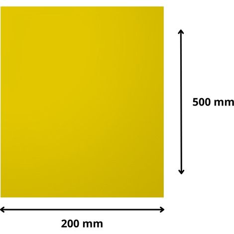 Plaque verre acrylique miroir or 3 mm - 20 x 50 cm (200 x 500 mm) - Verre synthétique - Bord droits - Plexiglass