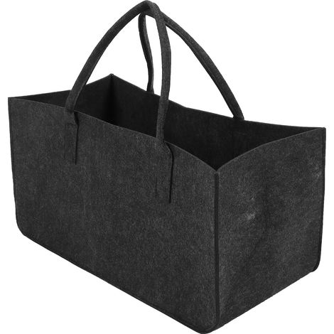 Panier de rangement en feutre, pliable, fait main, forme rectangulaire, sac de transport pour voiture, voyage, courses, organisation de vêtements (1/5)