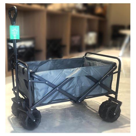 Carrello spiaggia Amicasa telescopico ruote larghe portata 80 kg