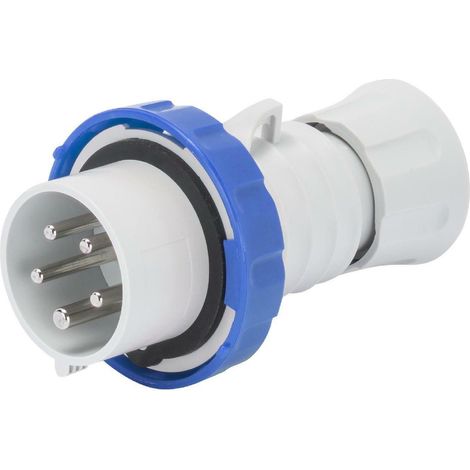 Gewiss spina mobile cee diritta hp - ip66/ip67/ip68/ip69 3p+t 32a 200-250v 50/60hz  blu 9h gw60038
