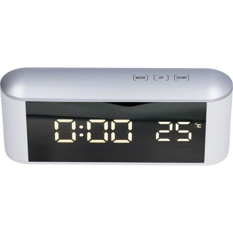 LED-Wecker, multifunktionaler Touchscreen-Wecker, Innenthermometer mit USB-Kabel (1/5)