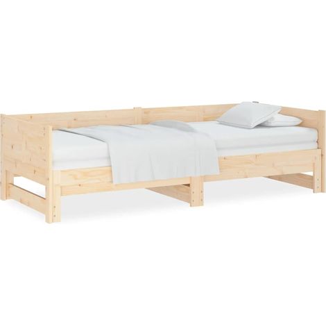 Maison Exclusive - Lit coulissant sans matelas bois de pin massif 2x(90x190) cm (1/5)