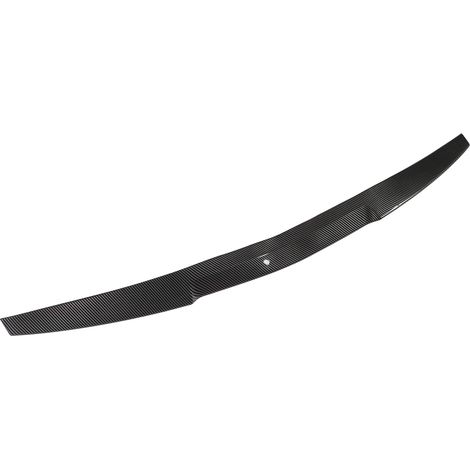 Aileron de coffre arrière en caoutchouc style fibre de carbone, universel, pour voiture, 121 cm x 7,5 cm (1/5)