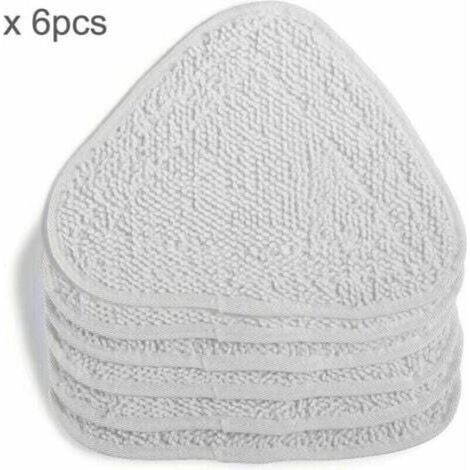 Fundas de repuesto ZVD-6X para limpiador a vapor Vileda, funda de repuesto para mopa con pulverizador caliente 100, paquete familiar, color blanco. (1/4)