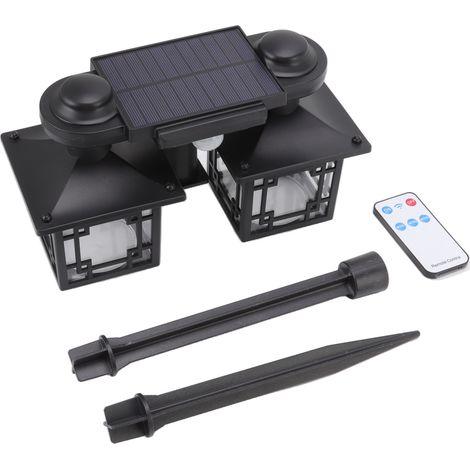Lampe Solaire Extérieure Toivize 192 LED Détection Mouvement IP65 Télécommande Design Rétro Étanche Jardin Terrasse (1/5)