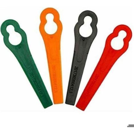 Lames de rechange pour coupe-bordure - Florabest - Lot de 100 lames - Plastique durable - Longueur 8.3 cm (1/4)