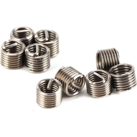 Kit de 100 inserts filetés en inox 304 pour réparation de filets M5 x 0.8, outil de restauration haute résistance (1/5)
