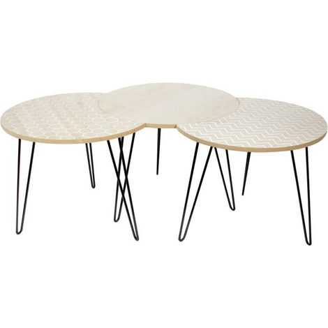 Table basse modulable X3 blanc (1/4)
