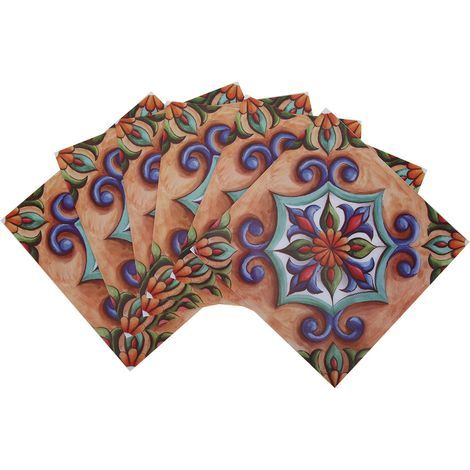 4 Décalcomanies en Bois à Carreaux pour Décor de Meubles à Peindre (Lot de 4) (1/5)