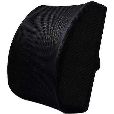 Coussin de soutien lombaire en mousse à mémoire de forme pour siège de bureau, chaise, oreiller pour le bureau, la maison et la voiture - Maille bs (1/5)