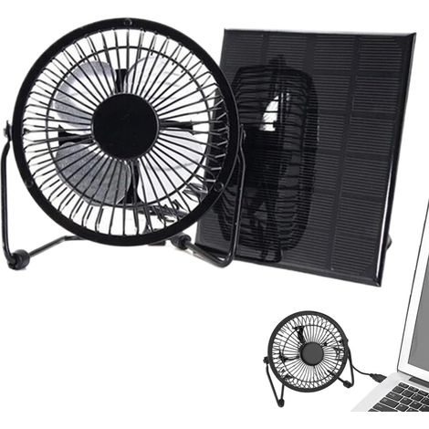 Ventilateur solaire pour serre 5 Watts Refroidissement par Circulation ventilateurs solaires extérieurs pour cabane, poulailler, chenil, serre, remise, cellier (1/5)