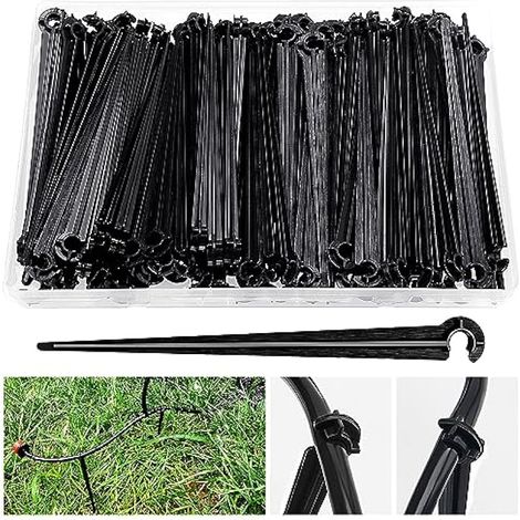 100 Pièces Piquets de Support de Tuyau D'irrigation, D'irrigation D'égouttement Support, Irriging Drip Support Stakes, pour Tube d'égouttement 4/7mm, pour Potagers, Jardins, Parterres (1/4)