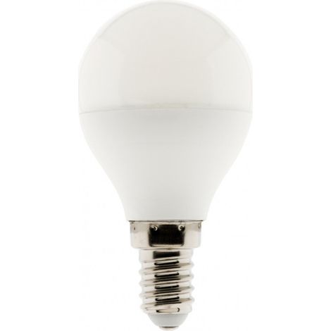 Ampoule LED Sphérique E14 - 5W - Blanc froid - 400lm - 6500K - Zenitech (1/2)