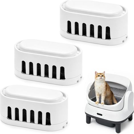 Lot de 3 désodorisants pour litière pour chat - Compatible avec litière automatique (1/5)