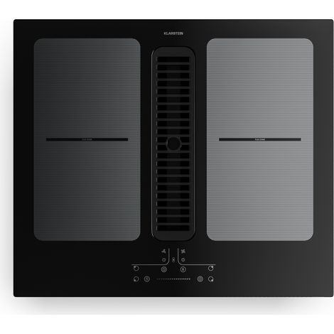 Klarstein Full House placa de inducción con extractor 4 zonas de cocción 7335 W 530 m³/h 60 cm