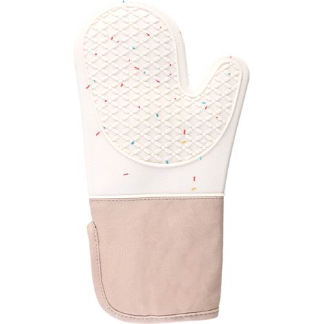 Gants De Cuisine - Gants Anti-Chaleur En Coton Épais Avec Revêtement En Gel De Silice - Pour Four Micro-Ondes Cuisson Et Pâtisserie - Lot De 1 (1/5)