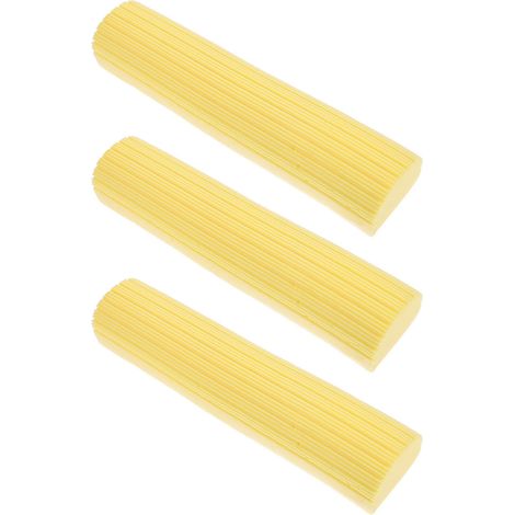 Balai essoreur serpillière éponge, tête de Balai de Rechange 28 CM, 3 pièces, pour Sol et parquet, Remplacement de tête usée, Nettoyage Quotidien (1/5)