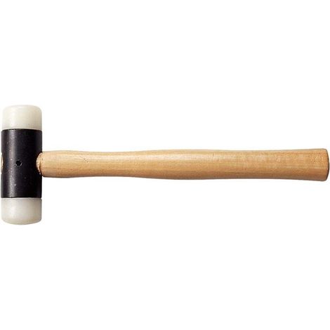Masse en nylon avec manche en bois - 44 mm, GIBALT