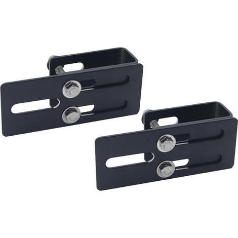 2pcs Roof Rack Light Bar Brackets Universal Off Road Luggage Rack Adjustable 150-208MM Roof Rack Light Bracket for SUV, Off-Road, Vehicles with Luggage Racks (1/5)